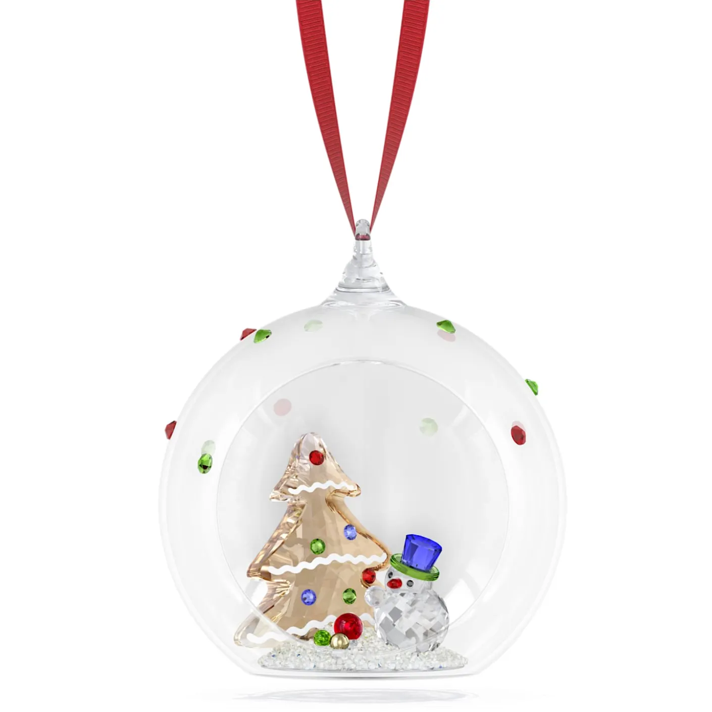 Holiday Cheers Baum und Schneemann Weihnachtskugel