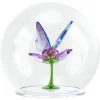 Idyllia Glaskugel Schmetterling und Blume