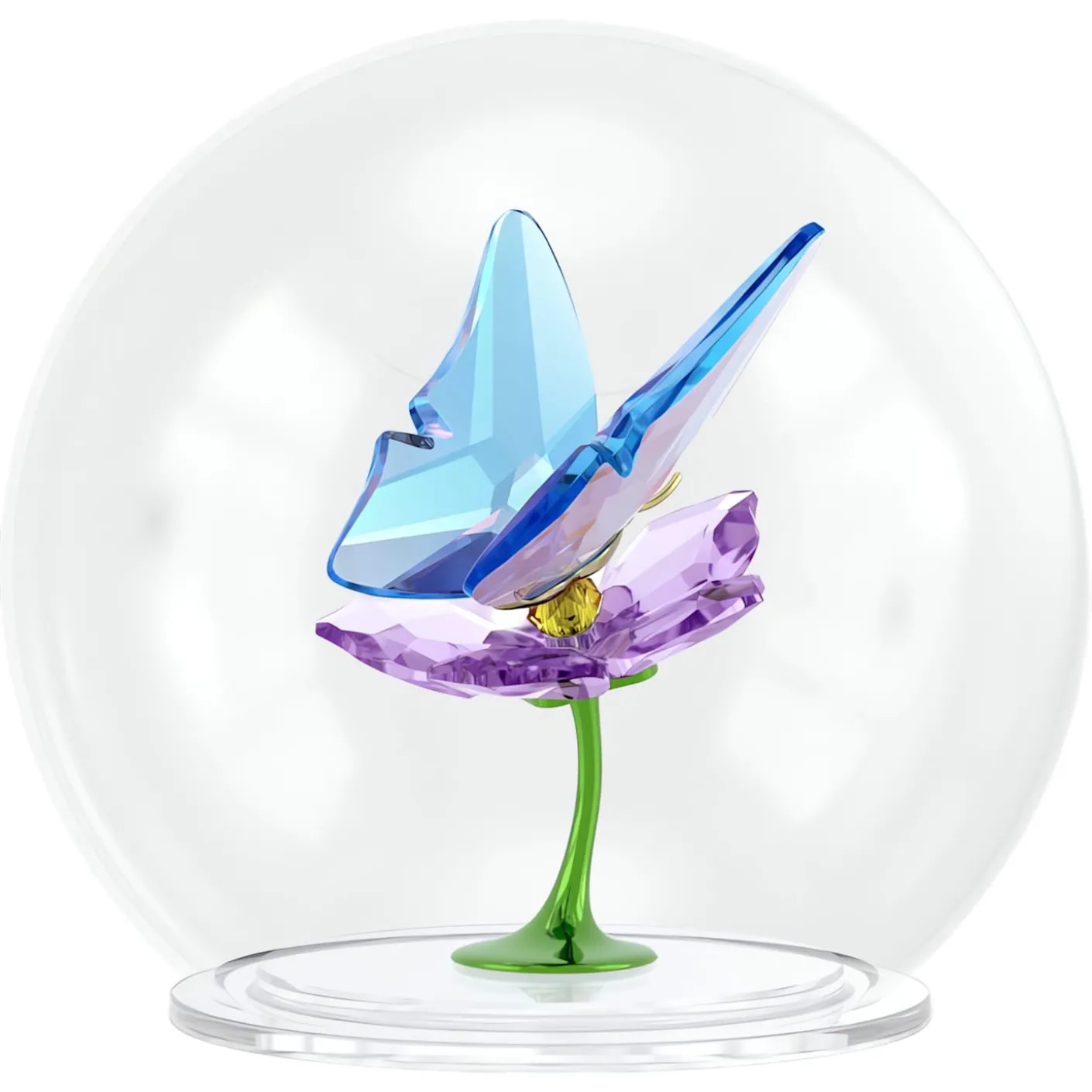 Idyllia Glaskugel Schmetterling und Blume