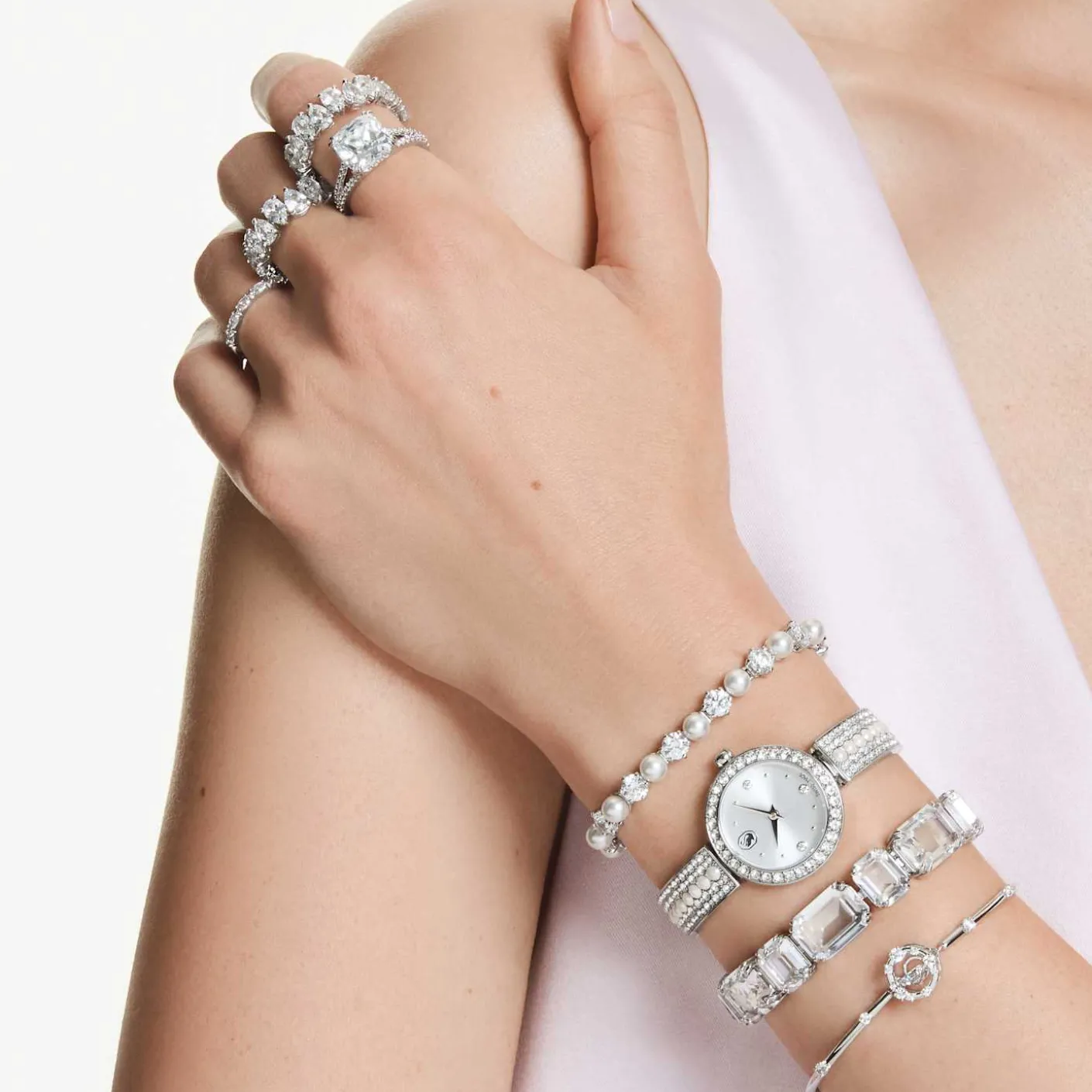 Matrix pearl bangle Uhr