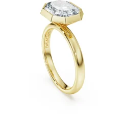 Octagon Ring mit Kesselfassung