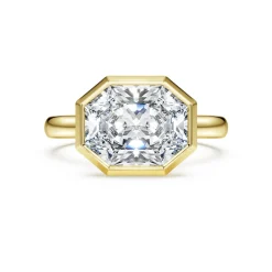 Octagon Ring mit Kesselfassung