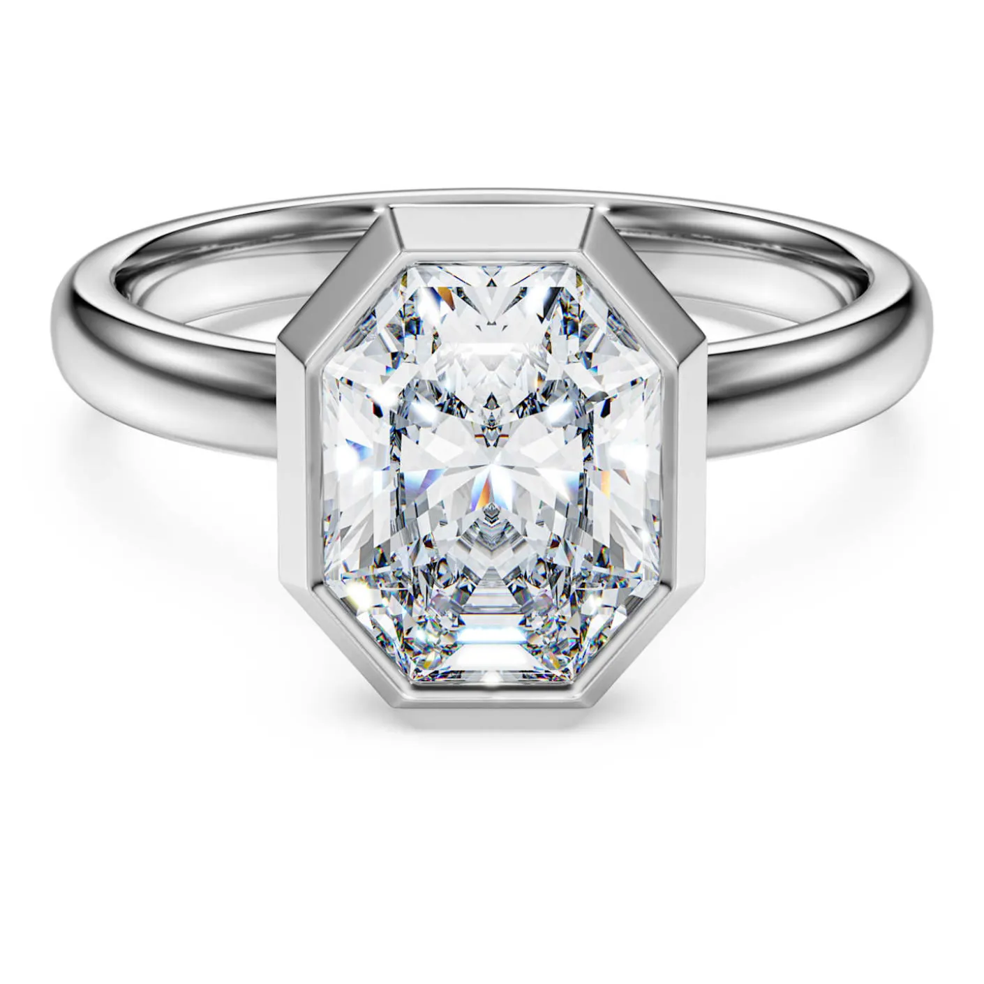 Octagon Ring mit Kesselfassung