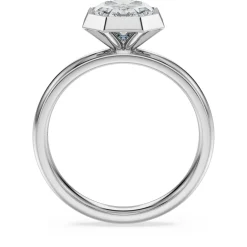 Octagon Ring mit Kesselfassung