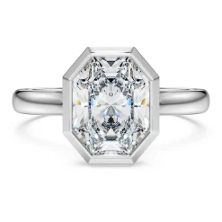 Octagon Ring mit Kesselfassung